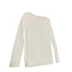 A new day white long sleeve tee